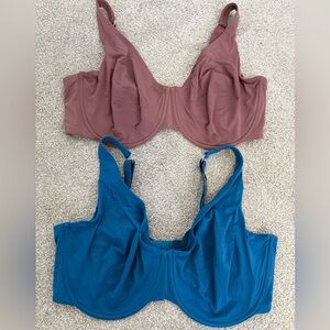 ThirdLove Blue and Brown Bra Set Size 38G